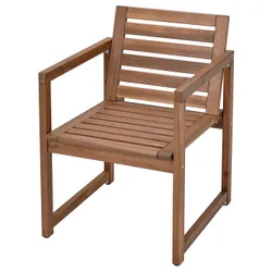 IKEA NÄMMARÖ(905.111.05) стул с подлокотниками, садовый, светло-коричневое пятно