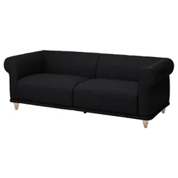 IKEA VISKAFORS(394.433.27) 3-местный диван, Lejde антрацит / береза