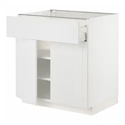 IKEA METOD / MAXIMERA(394.655.31) верхний ящик / 2 двери, белый / Стенсунд белый