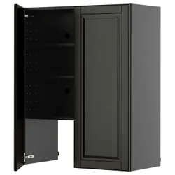 IKEA METOD(695.884.46) Капюшон -шкаф с полкой/дверью, Царношари/Бодбин Блэк