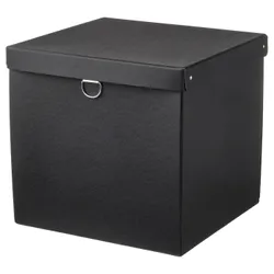IKEA NIMM (405.181.66) контейнер з кришкою, чорний