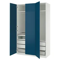 IKEA PAX / FYRUDDEN(495.817.71) Комбинация гардероба, белый/синий