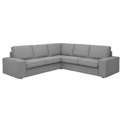 IKEA KIVIK(294.404.71) 4-местный угловой диван, Тибблби бежевый/серый