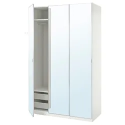 IKEA PAX / ÅHEIM(693.961.74) комбінований гардероб, білий/дзеркало