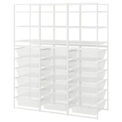 IKEA JONAXEL(192.976.85) комбинация открытых шкафов, белый