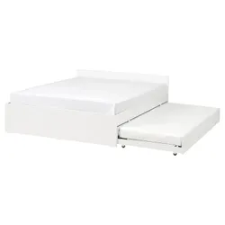 IKEA VIHALS(495.820.30) рамка ліжка з 1 розширеним ліжком, білий/luröy