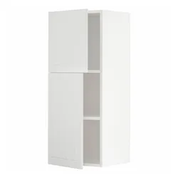IKEA METOD(294.613.07) навісна шафа з полицями / 2 двер, білий/Stensund білий