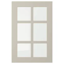 IKEA STENSUND Скляні двері, бежевий (504.532.06)