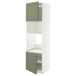 IKEA METOD(295.178.75) Sza St Pie/Mikr 2dr/половина, Biały/Axstad Greya -green