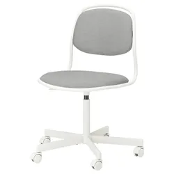 IKEA ÖRFJÄLL(494.160.12) крісло, що обертається, білий / Vissle світло-сірий
