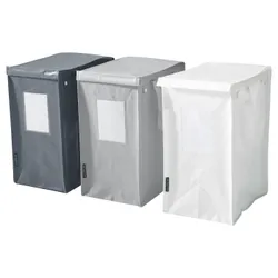 IKEA DIMPA(401.801.36) мешок для раздельного мусора, белый/темно-серый/светло-серый