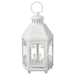 IKEA KRINGSYNT (705.097.02) внутренний / наружный чайный фонарь, белый