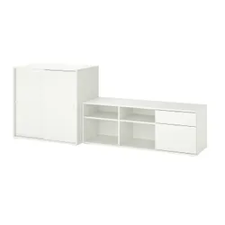 IKEA VIHALS(494.406.01) Поєднання телевізор/книжкова шафа, білий