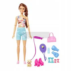Набор кукол Barbie Relax Fitness с собакой HKT91
