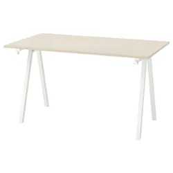 IKEA TROTTEN(994.342.59) стол письменный, бежевый/белый