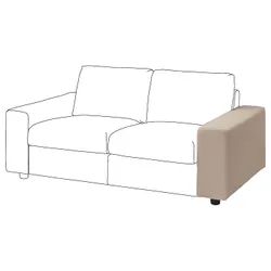 IKEA VIMLE (994.091.32) Підлокітник, з широкими підлокітниками / Hallarp beige