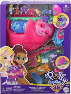 Игровой набор Polly Pocket «Семья ленивцев» HRD40