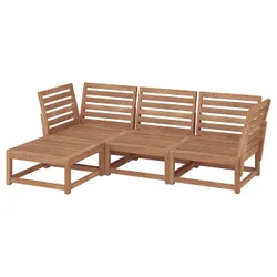 IKEA NÄMMARÖ(395.793.11) Модульный диван с 3 человека, внешний, с ярко -коричневым пятном с подвеской