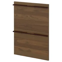 IKEA METOD(895.744.91) 2 фронта для посудомоечной машины, Стенста темно -коричневая пепельная шпона