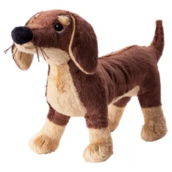 IKEA SMASLUG (202.604.45) Мягкая игрушка, собака, коричневый
