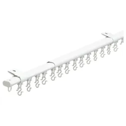 IKEA FRAMFUSIG  Рельс одинарный с зажимами, белый (004.895.28)