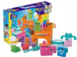 МУЗИЧНІ ТВАРИНИ MEGA BLOKS 40 шт., сенсорні блоки для малюків HPB46