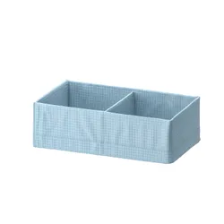 IKEA STUK (204.939.11) коробка с отделениями, серо-голубой