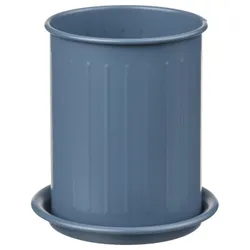 IKEA VÄLVÅRDAD(106.053.20) контейнер для столових приборів, темно-сіро-блакитний/гальванічний