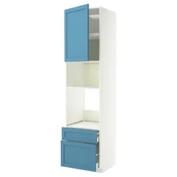 IKEA METOD / MAXIMERA(796.007.06) W Pie/mikr z drz/2 отстой, Biały/Lerhyttan Blue