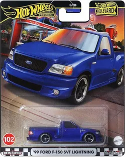 Hot Wheels Premium Boulevard #102 '99 Ford F-150 SVT Lightning HRT60