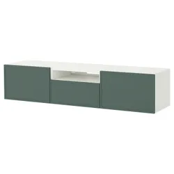 IKEA BESTÅ(896.114.84) Телевизионный шкаф, Белый/Крукмакаре темно -серый
