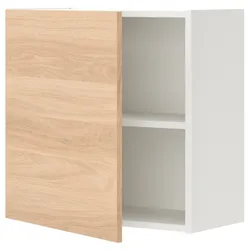 IKEA ENHET(693.210.13) навесной шкаф с 1 полкой/дверью, белый / имитация дуб