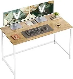 VASAGLE Письменный стол, Компьютерный стол, сталь, легкая сборка, 120 x 60 x 76 см | Узкий офисный стол, Современный стиль,