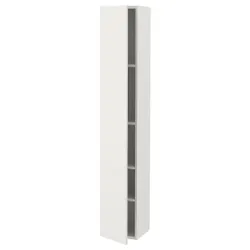 IKEA ENHET (193.224.92) высокий шкаф 4 полки/дверь, белый