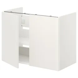 IKEA ENHET(093.224.59) умывальник с пол/дверью, белый