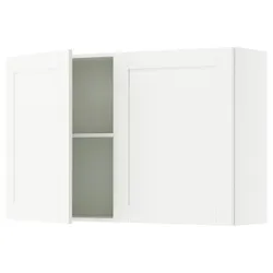 IKEA KNOXHULT(806.039.78) Настенный шкаф с дверями, белая рама