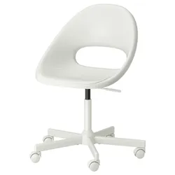 IKEA LOBERGET / MALSKÄR(194.454.69) вращающийся стул, белый