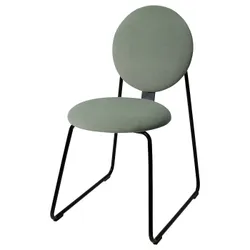 IKEA MÅNHULT(005.470.57) стул, черный/Хакебо серо-зеленый