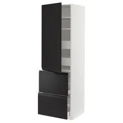 IKEA METOD / MAXIMERA(094.940.97) в с половин/4 ящика/дверь/2 пт, белый/Upplöv матовый антрацит