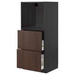 IKEA METOD / MAXIMERA(694.055.74) перша висота / 2, чорний/Sinarp коричневий