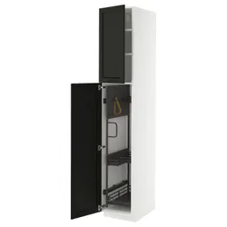 IKEA METOD(695.738.74) High Cabinet/Interior Inn, Белый/Лерхиттан окрашенный черным