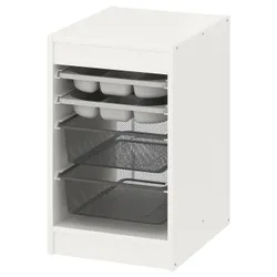 IKEA TROFAST(394.804.66) коробки/лотки для зберігання kmb, біло-сірий/темно-сірий