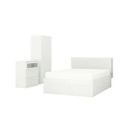 IKEA BRIMNES(094.956.81) комплект мебели для спальни 3 шт., белый