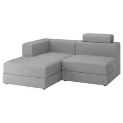 IKEA JÄTTEBO(994.900.90) 2,5-місний диван-модуль з шезлонгом, зліва з підголівником/Tonerud grey