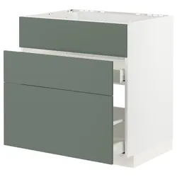 IKEA METOD / MAXIMERA(193.173.20) одна штука от злотых + 3 штуки / 2 штуки, белый/бодарп серо-зеленый