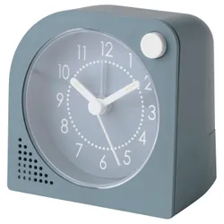 IKEA TJINGA(905.408.91) будильник, низкое напряжение/голубой