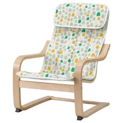 IKEA POÄNG(095.989.19) Дитяче місце, Окл береза/ульвсбі крапка