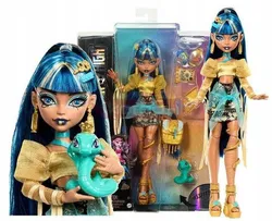 Лялька MONSTER HIGH Клео Де Ніл + вихованець кобра Хіссет HXH74