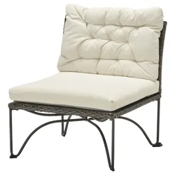 IKEA JUTHOLMEN (393.851.53) садовое кресло, темно-серый / куддарна бежевый