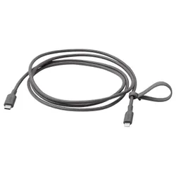 IKEA LILLHULT(605.281.45) USB-C до Lightning, темно-сірий